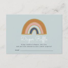 Vintages Rainbow Baby Duschdusche Windelwanne Begleitkarte