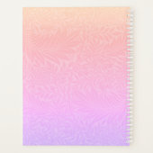 Vintages Rainbow Larkspur Blume Muster Monogramm Planer (Rückseite)