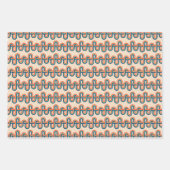 Vintages Rainbow Swirbelpapier Geschenkpapier Set (Vorderseite 3)