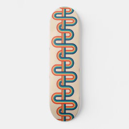 Vintages Rainbow Swirl Skateboard