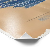 Vintages Raketenkonzept Fotodruck (Ecke)