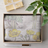 Vintages Ranunculus-Wildblume-Blumen-Seidenpapier Seidenpapier (Geschenk)