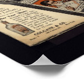 Vintages Rasenlader-Poster Poster (Ecke)