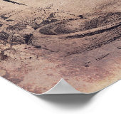 Vintages Rasterposter oder Dekoutenpapier Poster (Ecke)