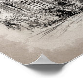 Vintages Rathaus Philadelphia Poster (Ecke)