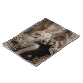 Vintages Rauchen Roaring 20er Flapper Notizblock (Linke Seite)
