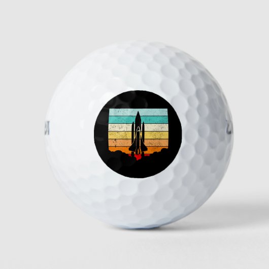 Vintages Raumschiff/Raumfahrt/Raumfahrzeug Golfball (Vorderseite)