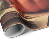 Vintages Raven Foto Gothic Halloween Decoupage Geschenkpapier (Rolleneckpunkt)