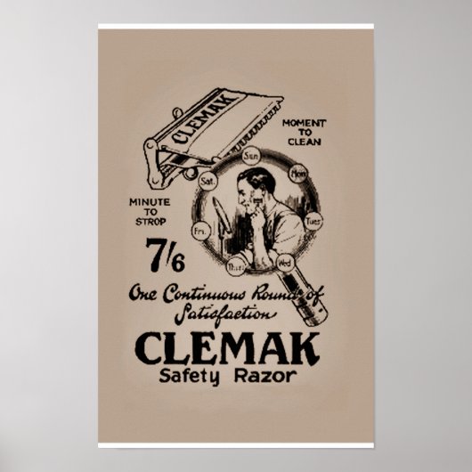 Vintages Razor Poster (Vorne)