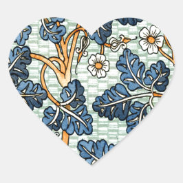 Vintages Reben Herz-Aufkleber