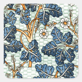 Vintages Reben Quadratischer Aufkleber