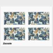 Vintages Reben Rechteckiger Aufkleber (Blatt)