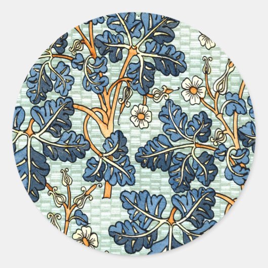 Vintages Reben Runder Aufkleber (Vorderseite)