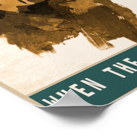 Vintages Rechnungsangebot Poster (Ecke)