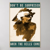 Vintages Rechnungsangebot Poster (Vorne)