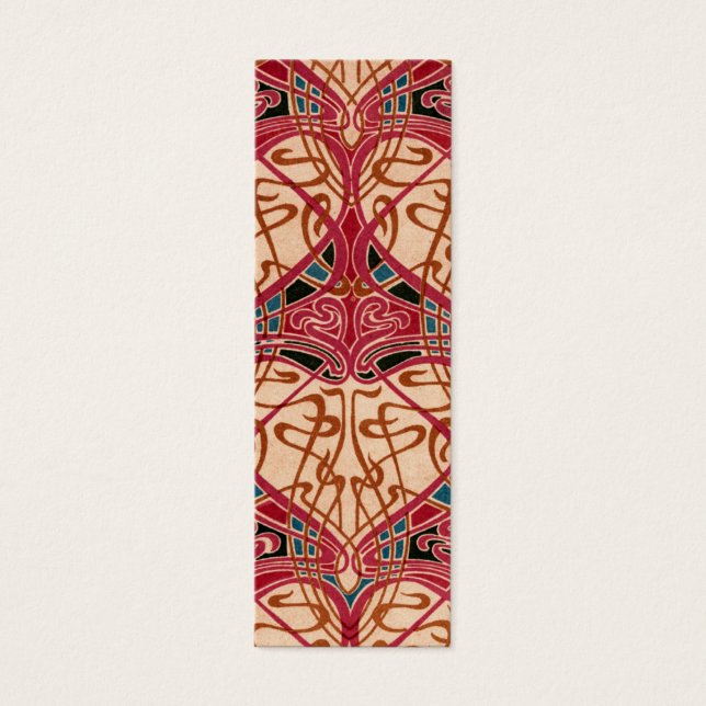 Vintages Red Design-Lesezeichen (Vorderseite)