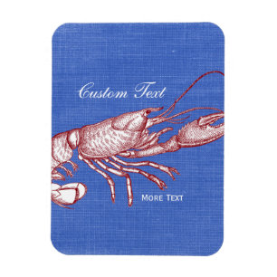 Vintages Red Lobster Custom Beach House Magnet
