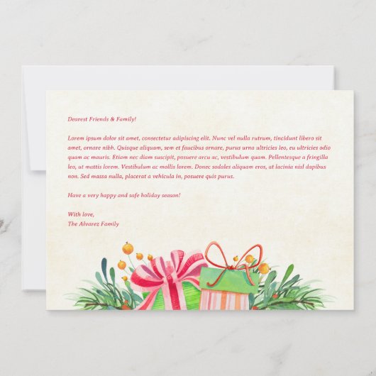 Vintages Red Santa Truck Foto (Rückseite)