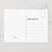 Vintages Red Truck Pine Tree Weihnachtsfest Party Einladungspostkarte (Rückseite)