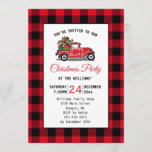 Vintages Red Truck Toys Weihnachtsfest Party