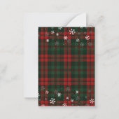 Vintages Red Truck Weihnachtsbaum Party Mitteilungskarte (Rückseite)