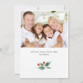 Vintages Red Truck Weihnachtsfest Einladung (Rückseite)