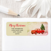 Vintages Red Truck Weihnachtsrückgabe (Insitu)