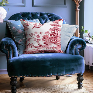 Vintages Red Willow Decorative Throw Kissen