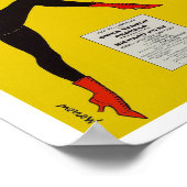 Vintages Redhead Musical Theater Art Print Poster (Ecke)