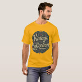 Vintages Reflektionsdesign T-Shirt (Vorne ganz)