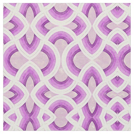 Vintages Regenbogenmuster in Lila Lilac Stoff (Nahaufnahme)