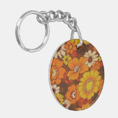 Vintages Regenschirm-Muster und Schlüsselanhänger (Vorderseite links)