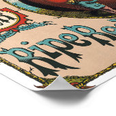 Vintages Reif-Tomaten-Poster Poster (Ecke)