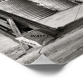 Vintages Reifenladen-Foto, Mechanik, kundenspezifi Poster (Ecke)