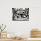 Vintages Reifenladen-Foto, Mechanik, kundenspezifi Poster (Küche)