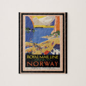 Vintages Reise-Plakat 34 Puzzle (Vertikal)