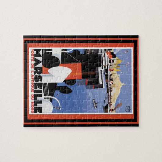 Vintages Reise-Plakat 60 Puzzle (Horizontal)