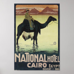 Vintages Reise-Plakat-Ägypten-Abenteuer Poster