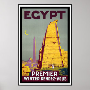 Vintages Reise-Plakat - Ägypten Poster