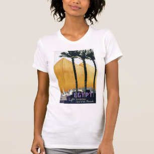 Vintages Reise-Plakat Ägyptens wieder hergestellt T-Shirt