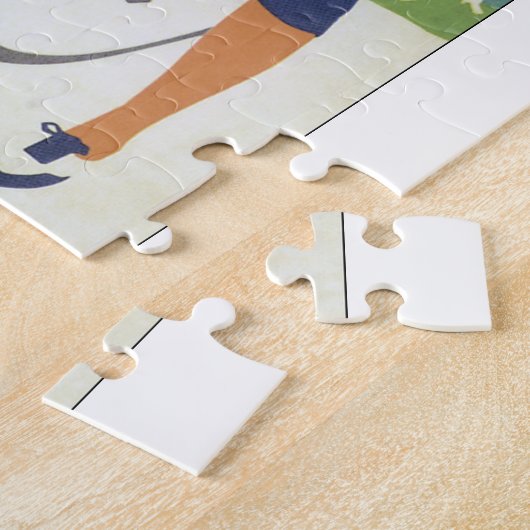 Vintages Reise-Plakat Bermudas Puzzle (Seite)