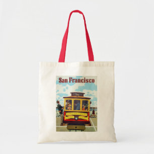 Vintages Reise-Plakat der San Francisco Tragetasche
