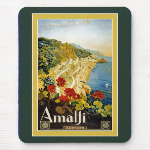 Vintages Reise-Plakat für Italien Mousepad