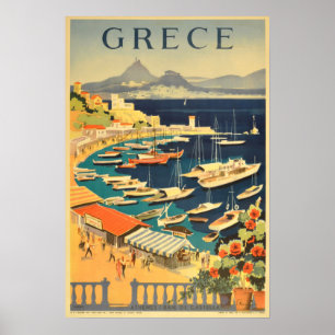 Vintages Reise-Plakat - Griechenland Poster