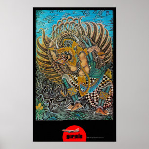 Vintages Reise-Plakat Indonesiens wieder Poster