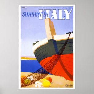 Vintages Reise-Plakat Italiens Poster