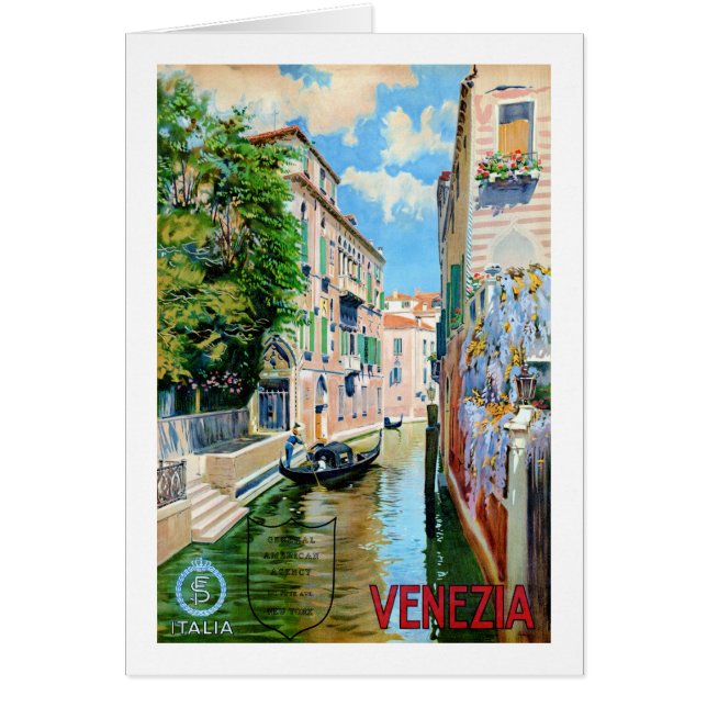 Vintages Reise-Plakat Italiens Venedig wieder (Vorne)