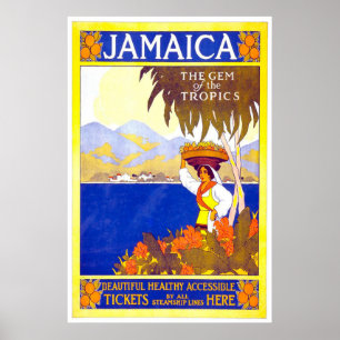 Vintages Reise-Plakat Jamaikas Poster