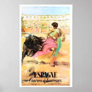 Vintages Reise-Plakat Matadors Spanien wieder Poster