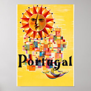 Vintages Reise-Plakat Portugals wieder hergestellt Poster